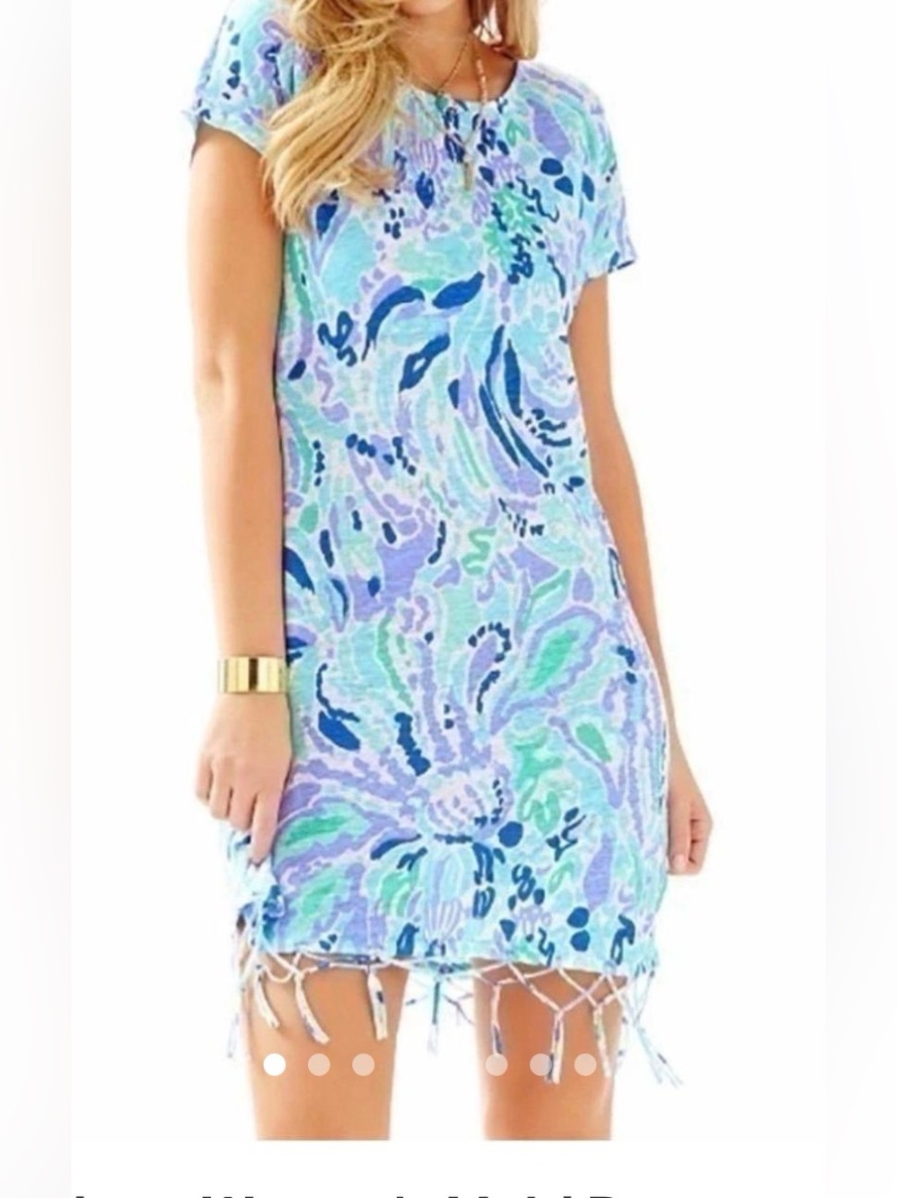 Lilly Pulitzer- Beachcomber Dress. 100% Linen, Size M.